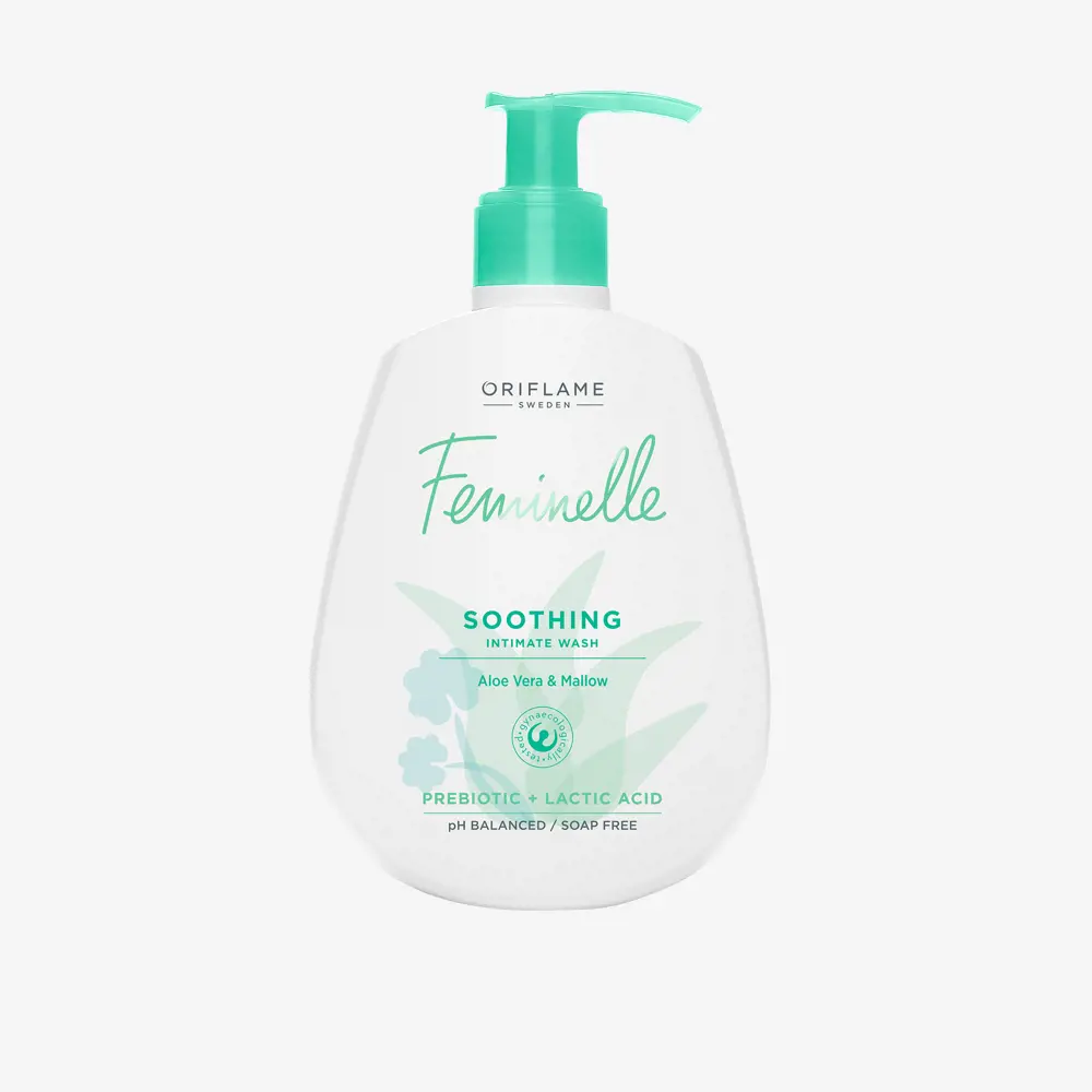 ژل بهداشتی بانوان مدل FEMINELLE آلوئه ورا و گل ختمی اوریفلیم