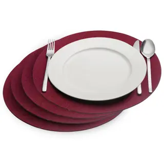 زیر بشقابی Cozy گرد قرمز | Placemats