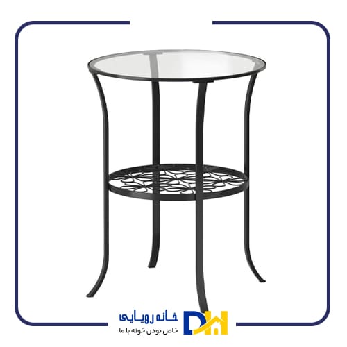 میز عسلی فلز/شیشه ایکیا KLINGSBO