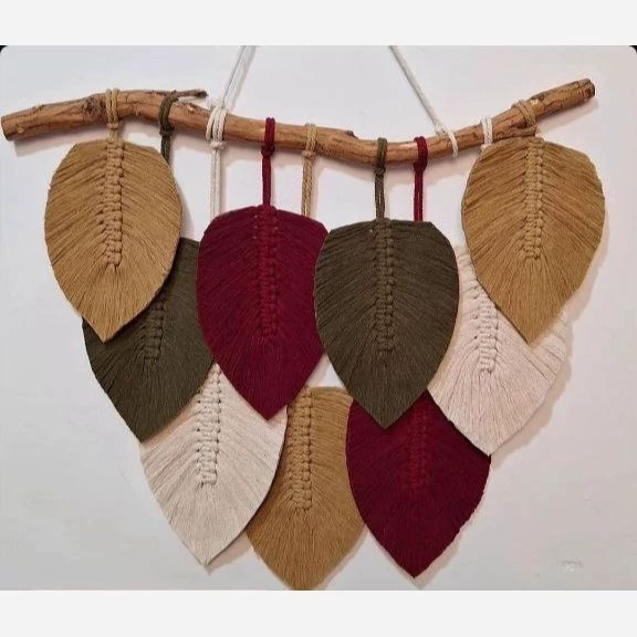 دیوارکوب برگ مکرومه کد 1