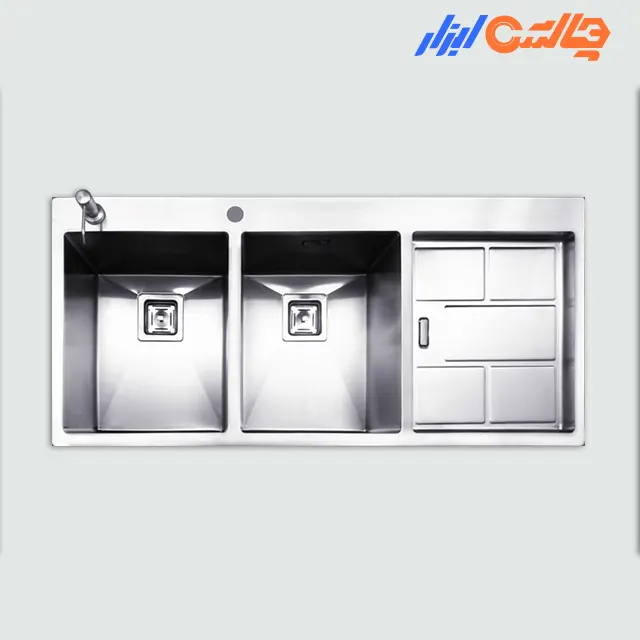 سینک ظرفشویی دو لگن چپ مس مدل FD34TNL