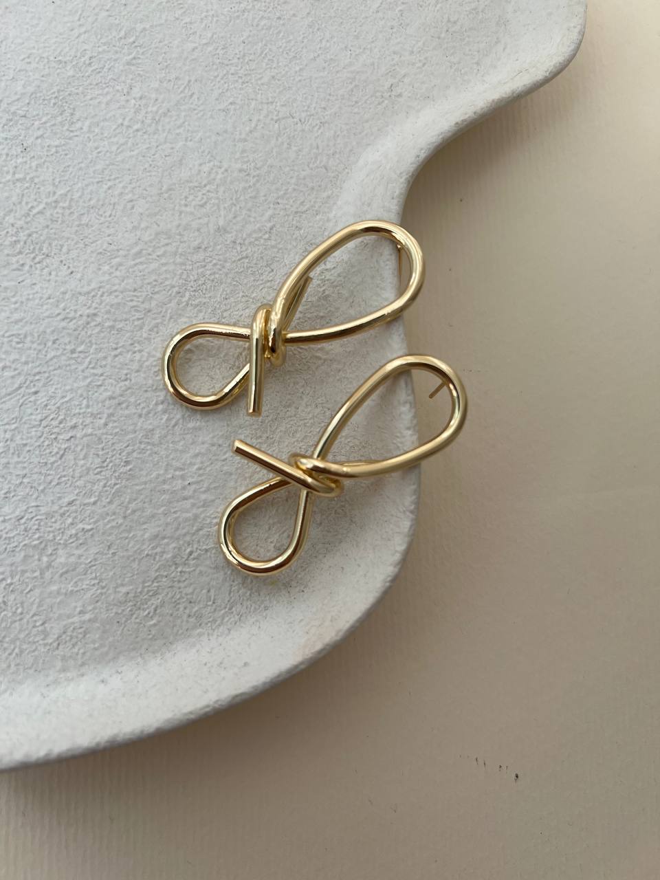 گوشواره پاپیون گره ای