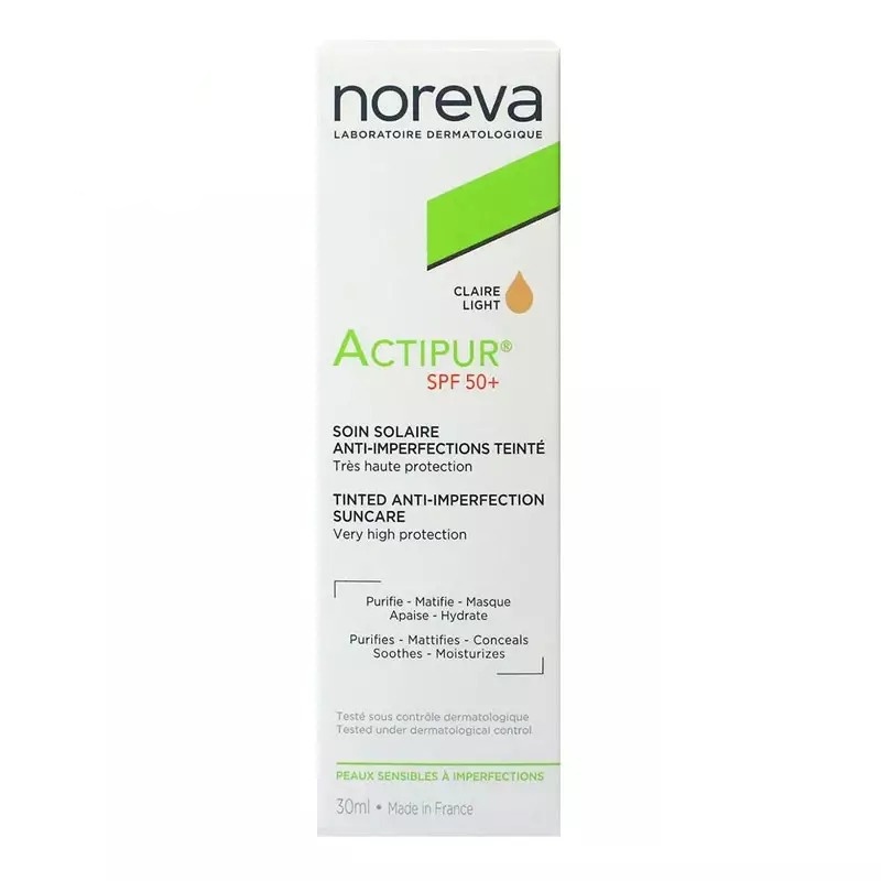 ضد آفتاب اکتی پور نوروا spf 50 Actipur Anti-Imperfection Sun Care SPF50+ Light Tint 30 ml