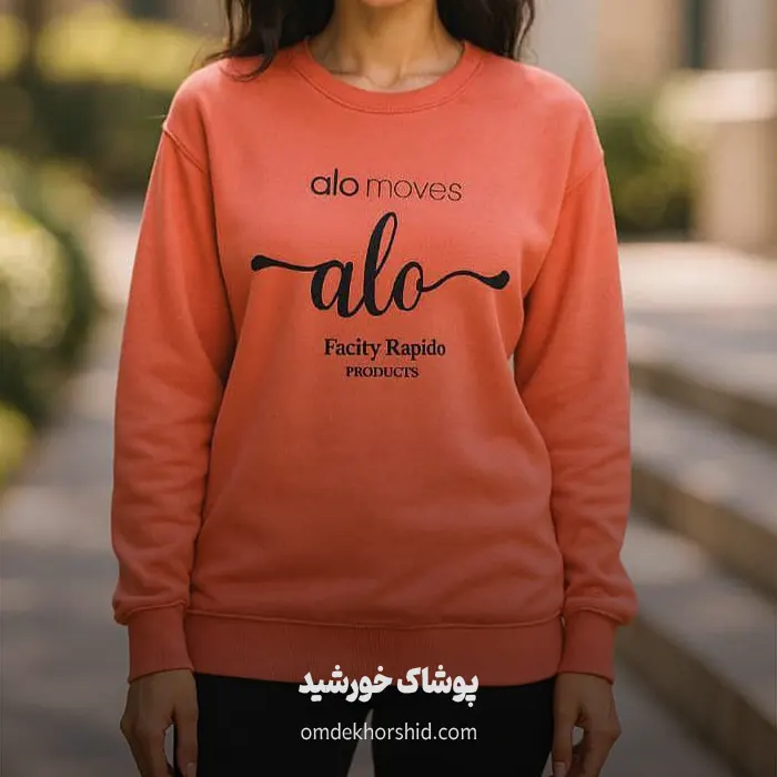 بلوز آستین بلند چاپی نوشته