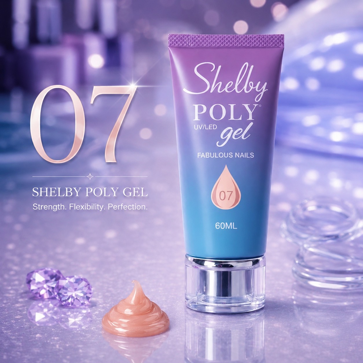 پلی ژل ۶۰ میل کد ۰۷ - شلبی Shelby