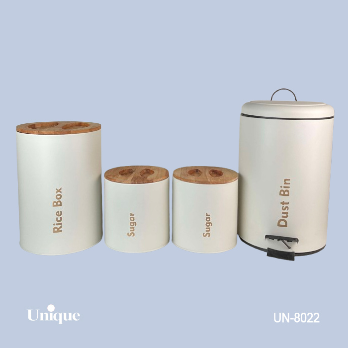 سرویس آشپزخانه 4 پارچه  کرم سمباده ای یونیک 8022