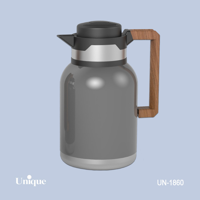 فلاسک استیل دسته چوب 2 لیتر یونیک 1860
