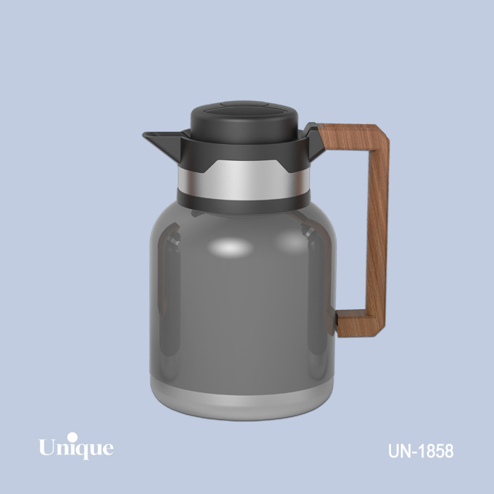 فلاسک استیل دسته چوب 1.5 لیتر یونیک 1858