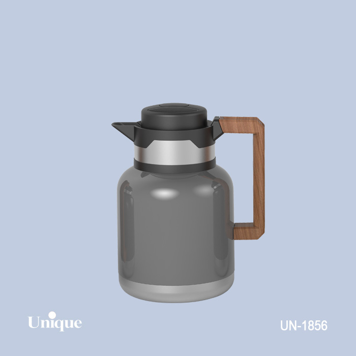 فلاسک استیل دسته چوب 1 لیتر یونیک 1856