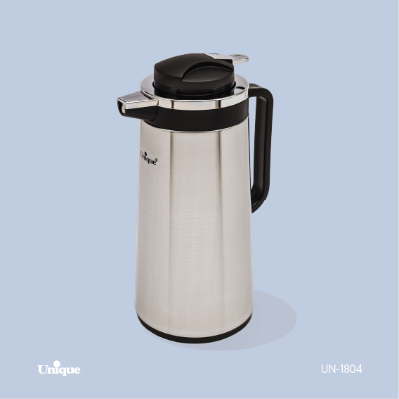 فلاسک شیشه بدنه استیل 1.3 لیتر یونیک 1804