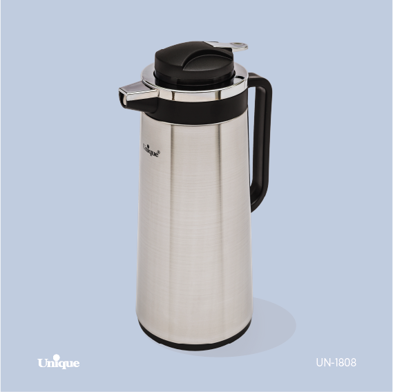 فلاسک شیشه بدنه استیل 1.9 لیتر یونیک 1808