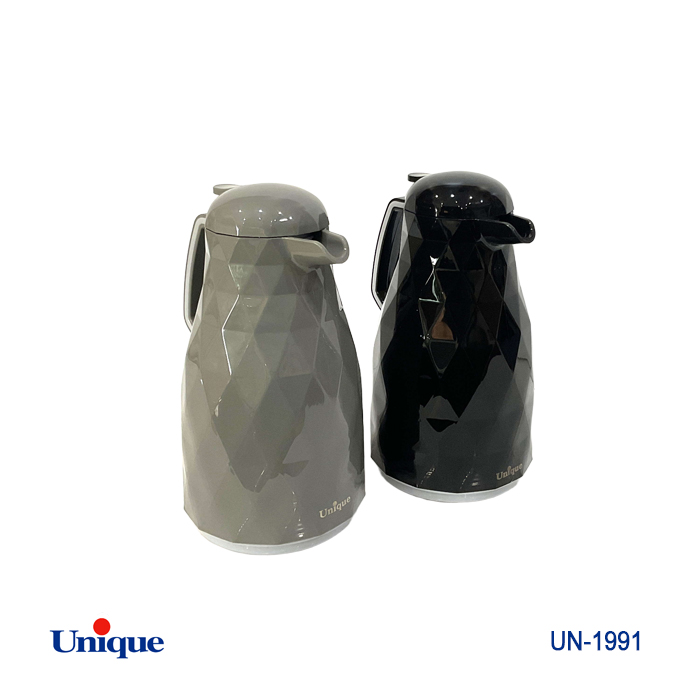 فلاسک شیشه رنگی صورتی 1 لیتر یونیک 1991