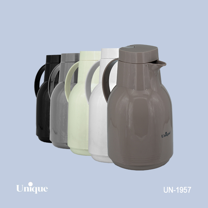 فلاسک شیشه رنگی صورتی 2 لیتر یونیک 1957