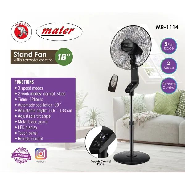 پنکه ایستاده مایر (Maier) مدل MR-1114