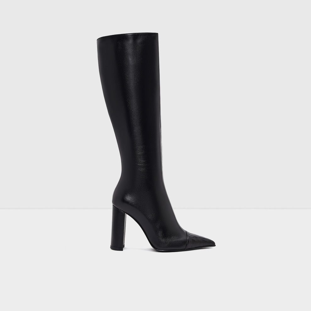 چکمه زنانه چرم طبیعی مشکی آلدو HINO-TR – ALDO