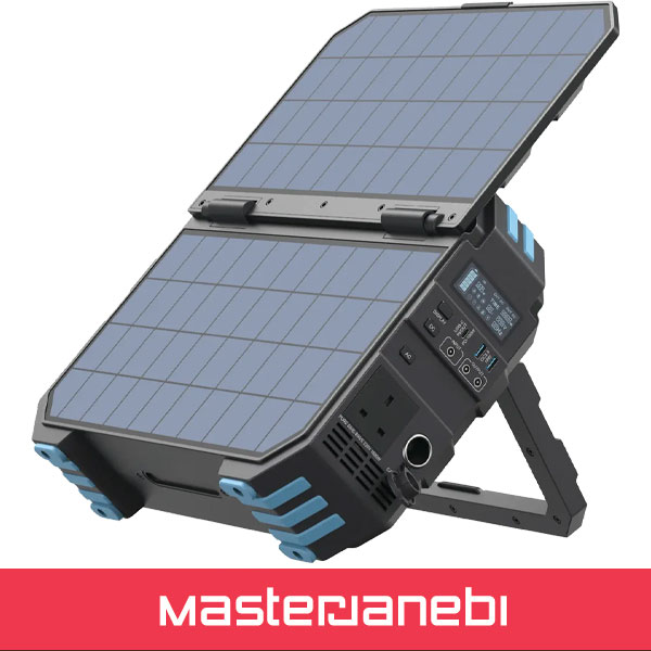 PPBCHA1600BK پاور پنل خورشیدی Powerology Helio 1600W Portable Solar Power Generator