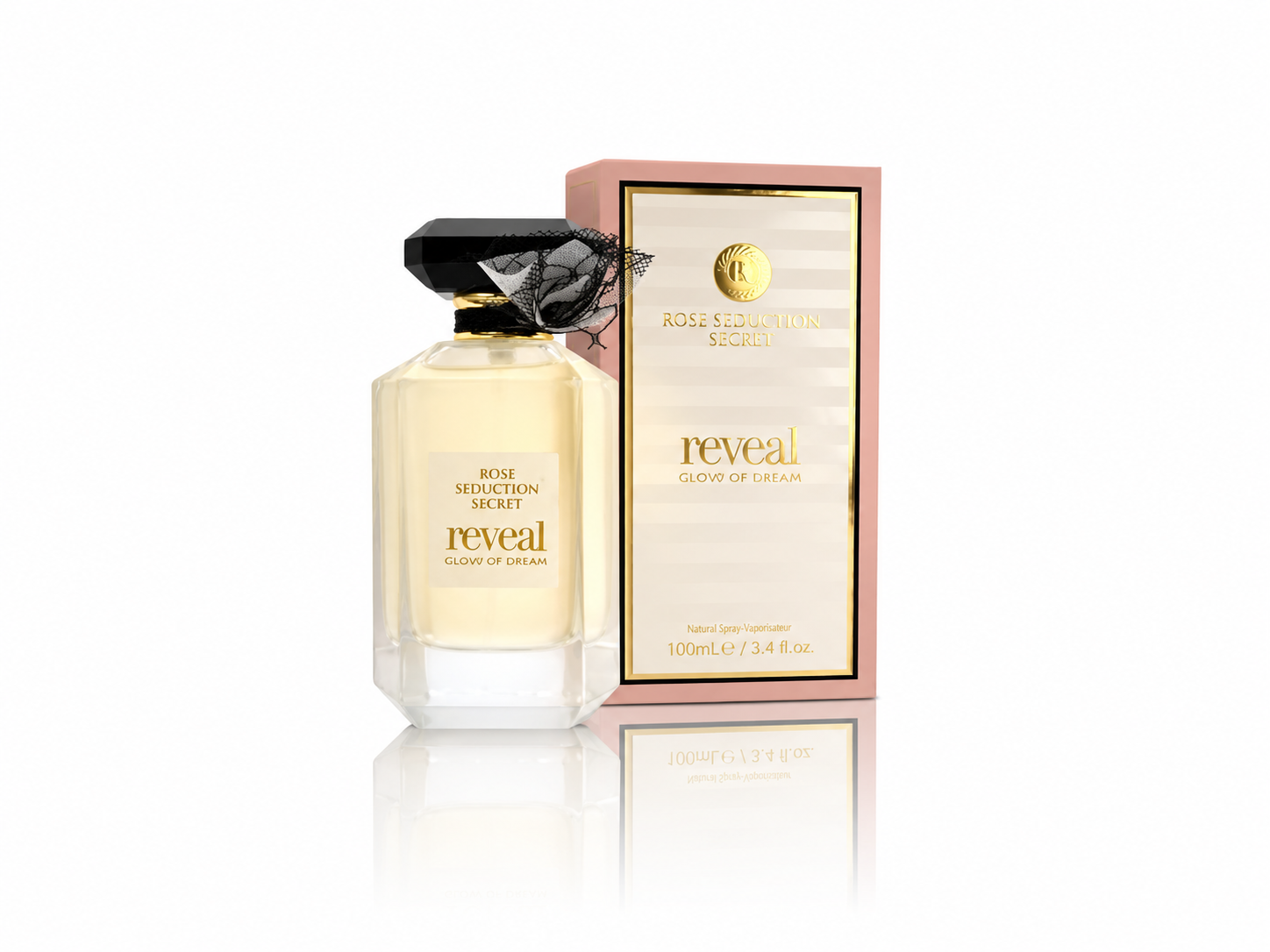عطر ادکلن رز سد اکشن سکرت ریوال فراگرنس ورد مدل کلود آف کرم رایحه ویکتوریا سکرت تیس کرم کلود حجم 100میل ROSE SEDUCTION SECRET Reveal CLUD OF CREAM