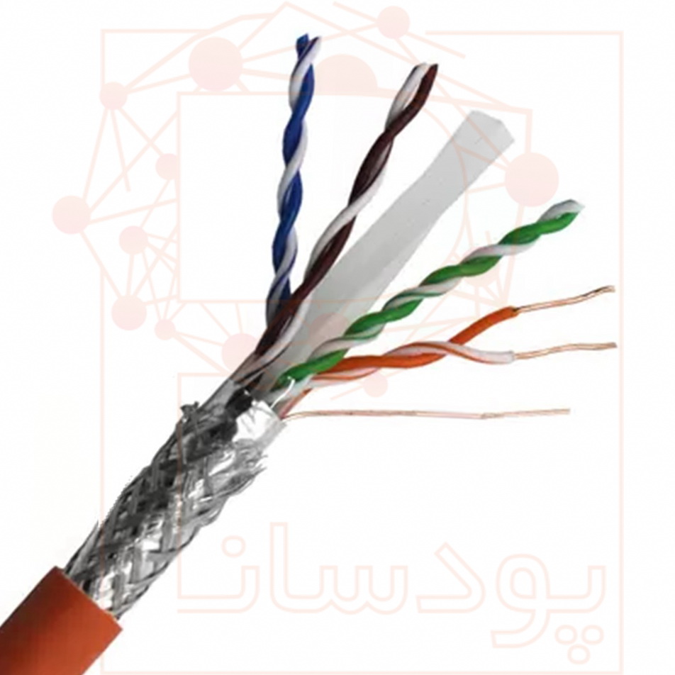 کابل شبکه نگزنس Cat6 SFTP با تست چنل