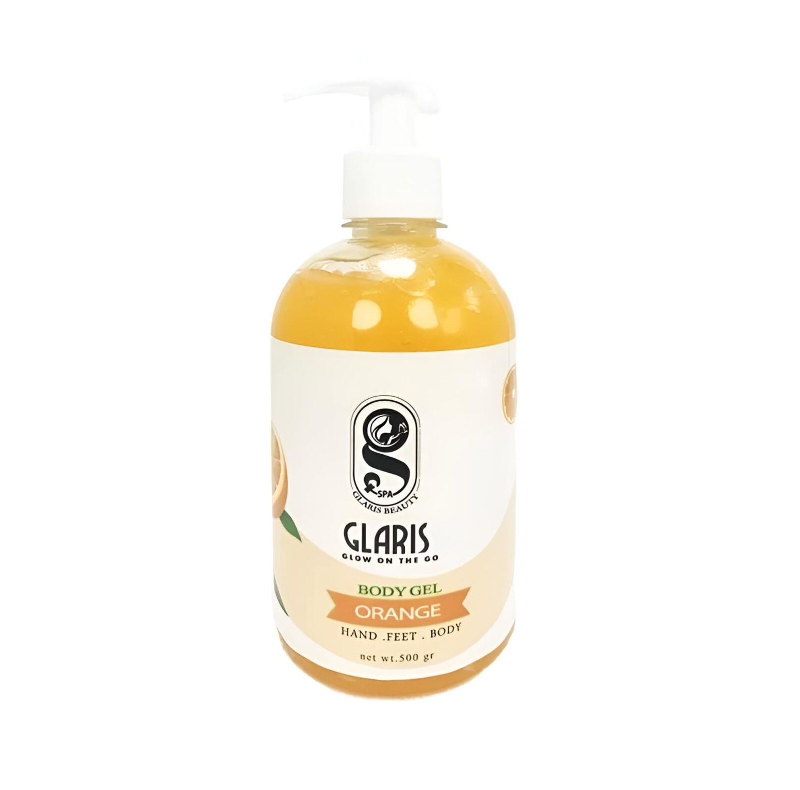 ژل آبرسان گلاریس GLARIS رایحه پرتقال حجم 500 گرم