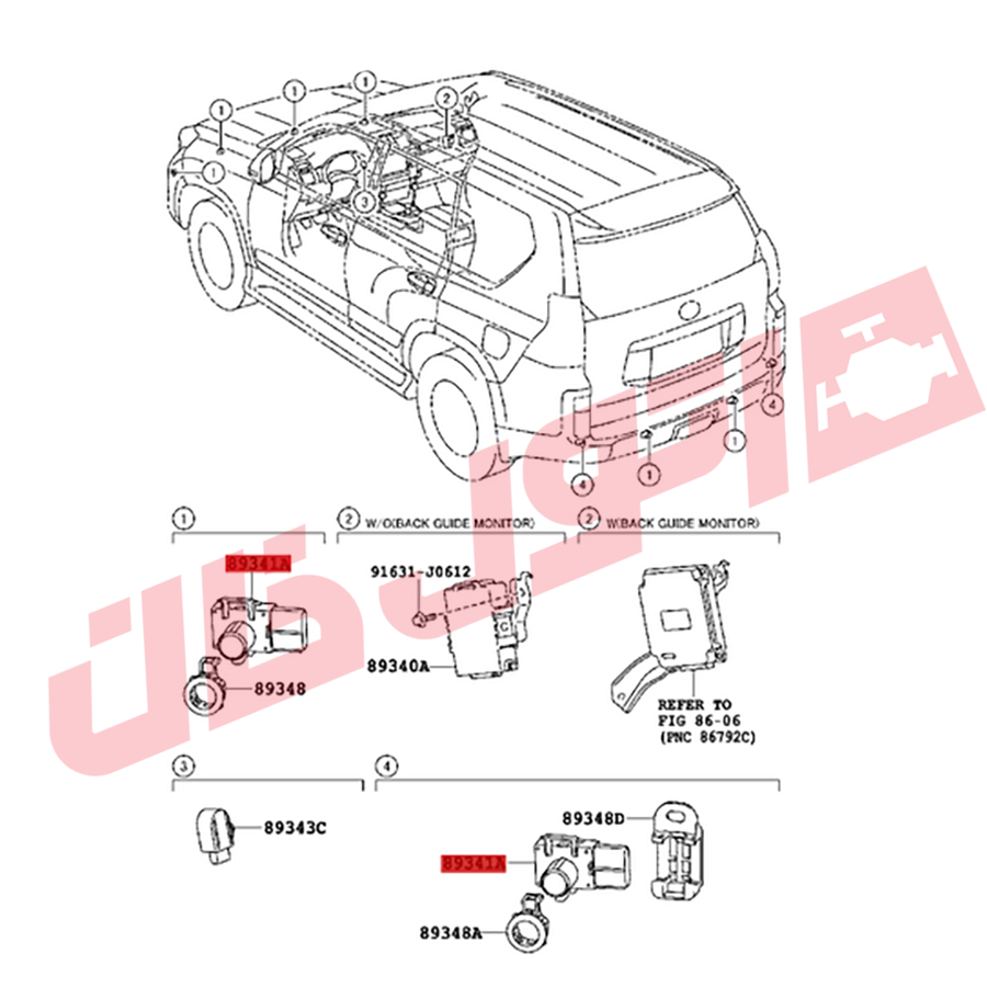 سنسور سپر لکسوس GX460 مدل 2014