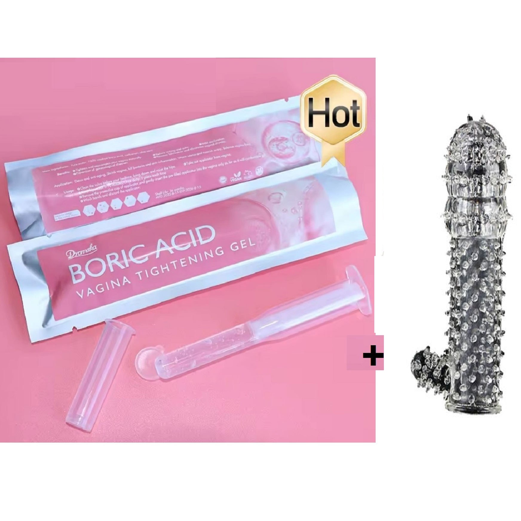 کاندوم سیلیکونی و ژله ای پارادایس +ژل تنگ کننده و ضد عفونی کننده واژن اصل( پکیج تنگ کننده )