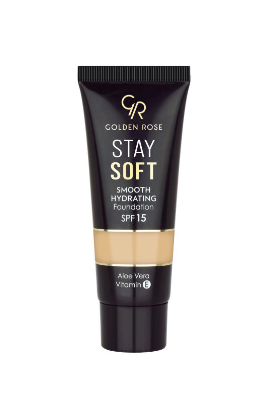 کرم پودر گلدن رز مدل Stay Soft با SPF 15 و پوشش بالا