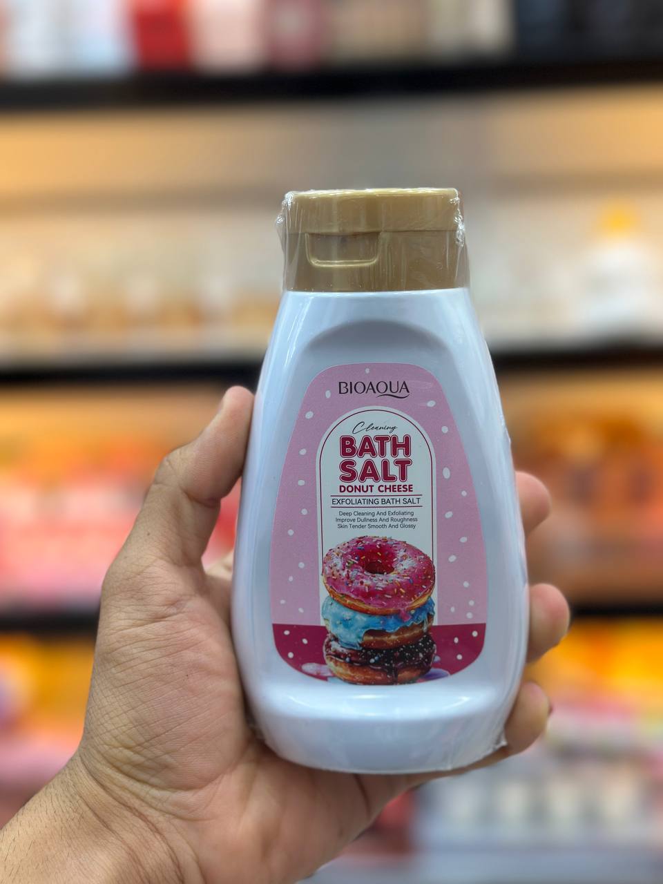 نمک حمام مدل دونات پنیری | لایه بردار Exfoliating Bath Salt