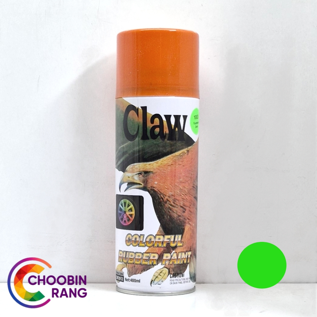 اسپری کربن سبز فلورسنت وارداتی CLAW (400 میل)