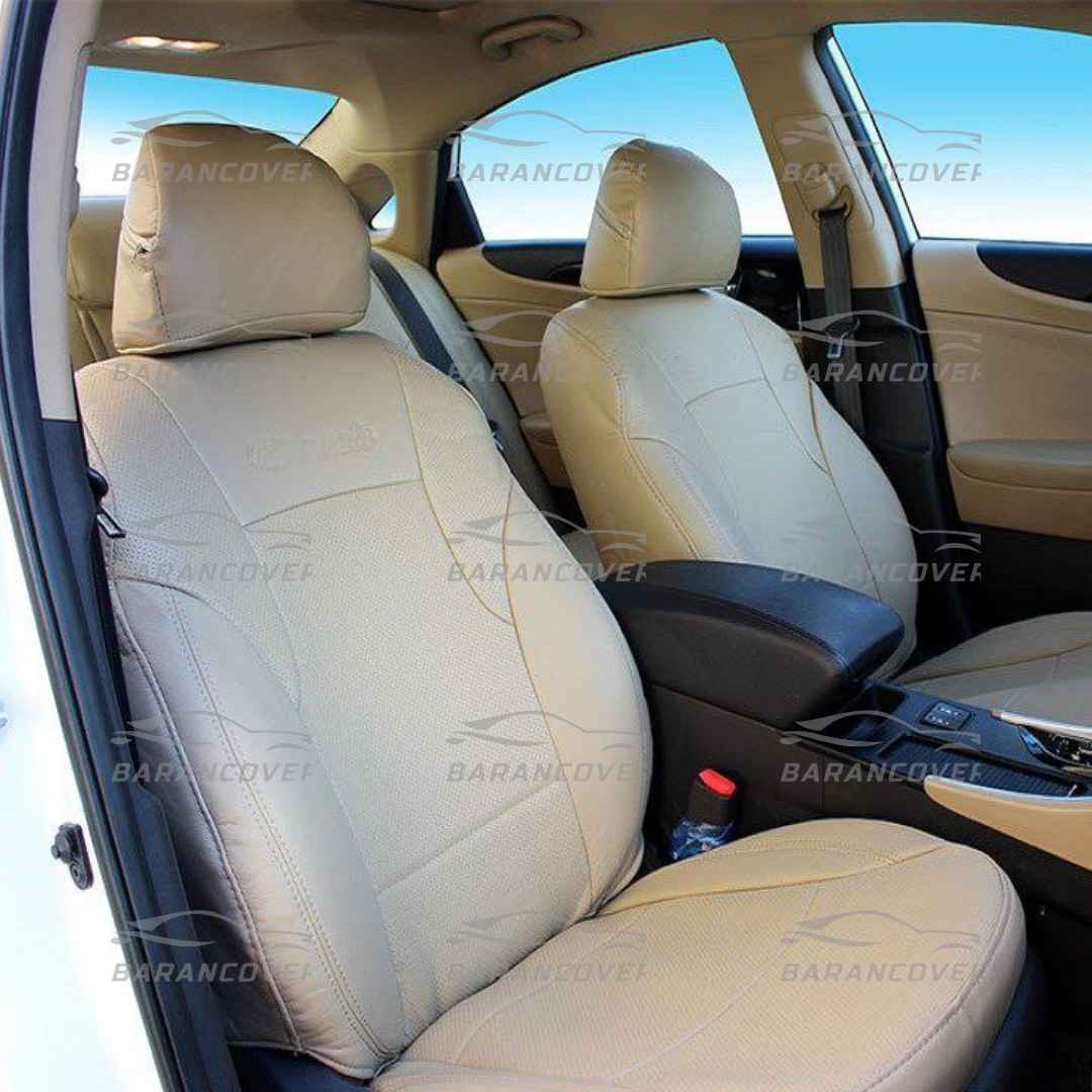روکش صندلی هیوندای سوناتا وای اف Sonata YF تمام چرم رنگ کرم