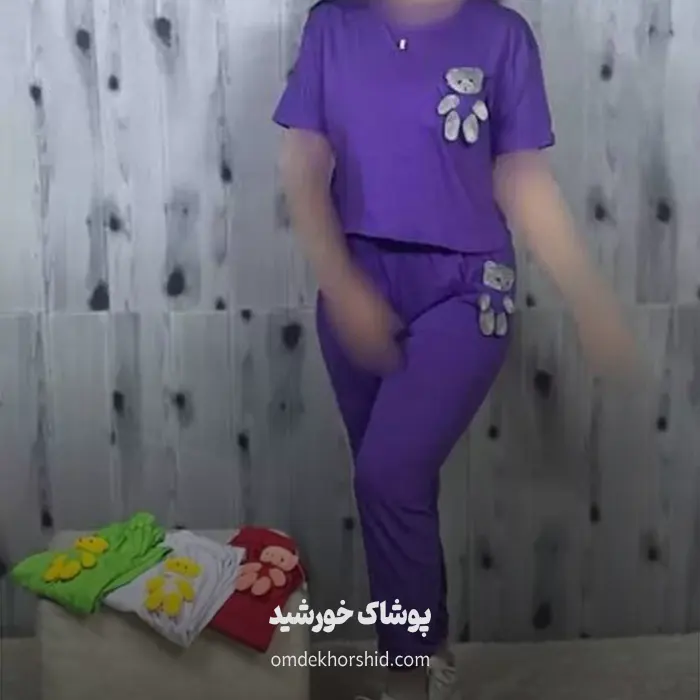 ست کراپ شلوار جیب عروسکی