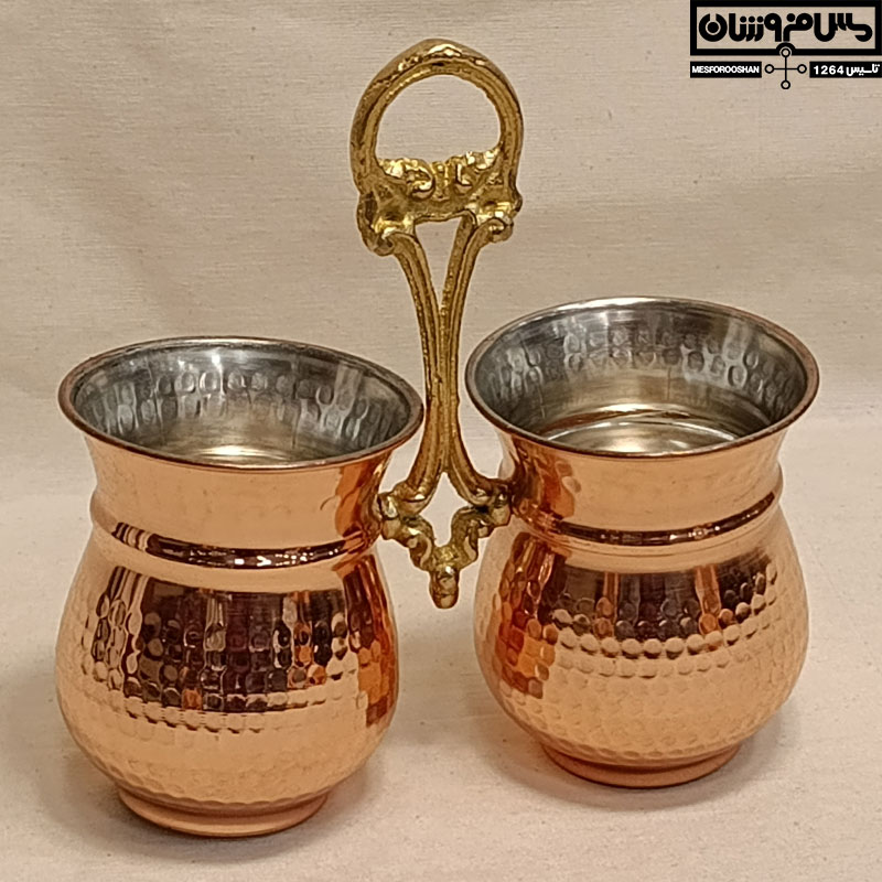 جاقاشقی مسی چکشی نانو زنجان دسته برنجی مدل بوریس