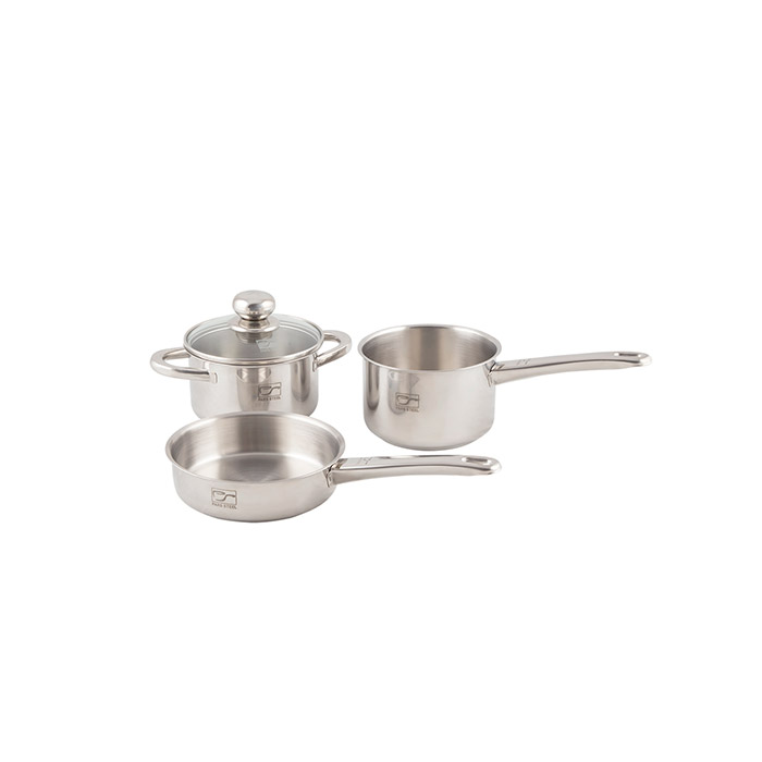 سرویس ظرف غذای کودک پارس استیل مدل Metal Handle