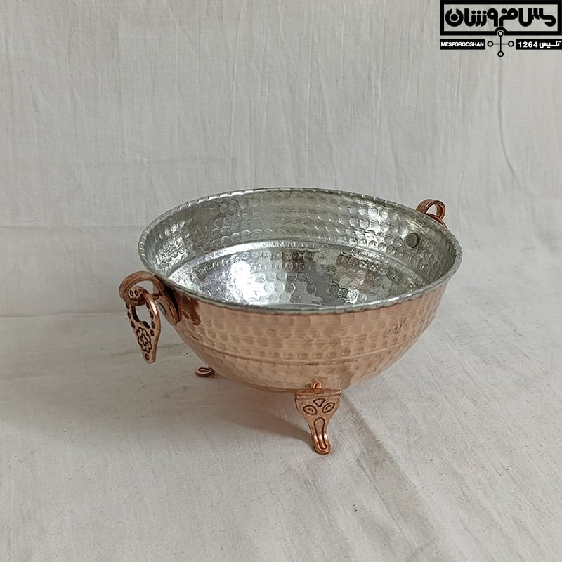 گز خوری مسی 3 پایه کوتاه چکشی زنجان گوشواره دار نانو قطر 15 | مدل والا
