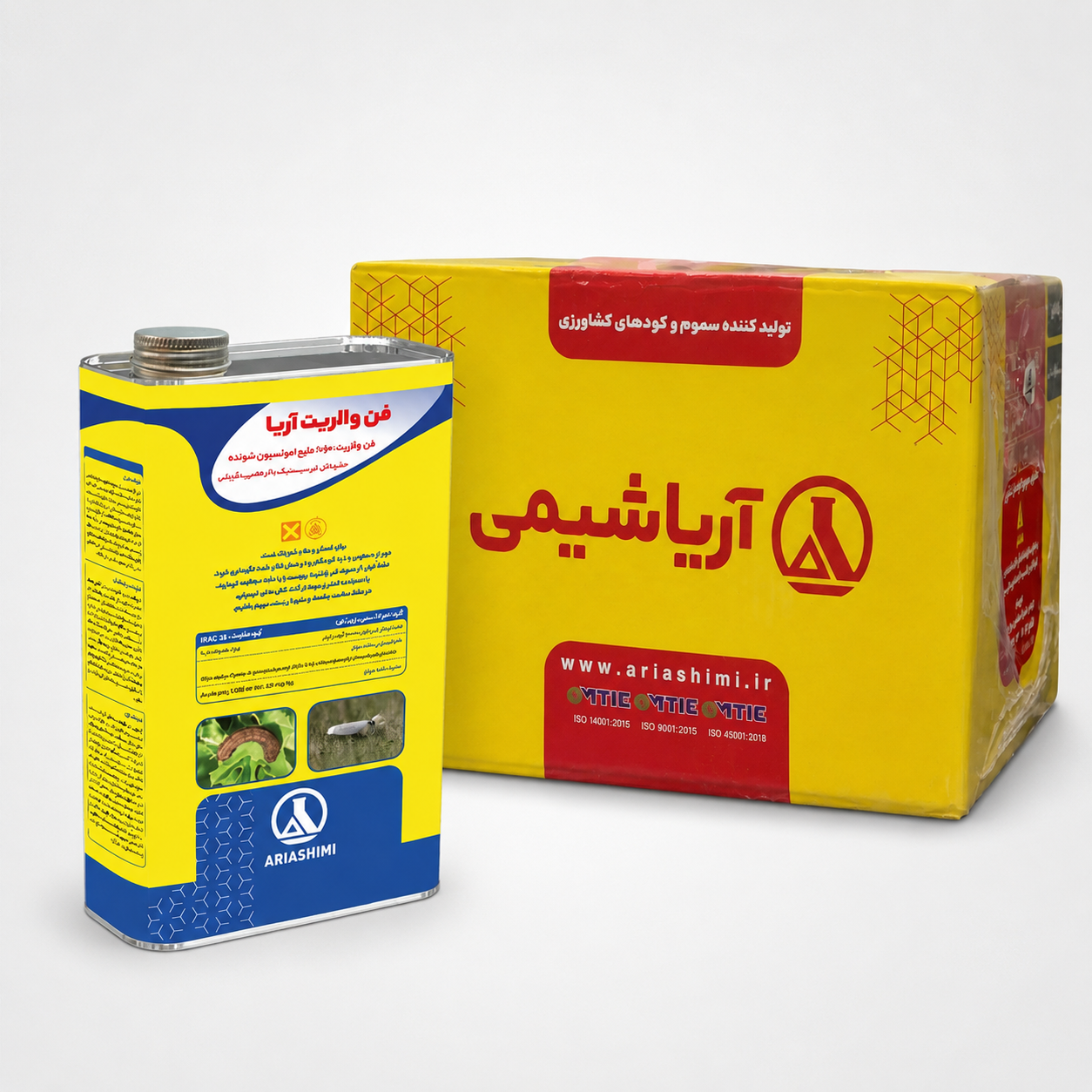 حشره‌کش فن والریت آریاشیمی ۲۰٪ EC (سومی سیدین) ۱ لیتری - فروش عمده (کارتن ۱۲ عددی)