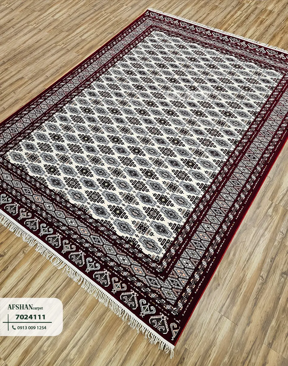 فرش 700 شانه آکرلیک طرح طغرل کد 7024111 آرزو