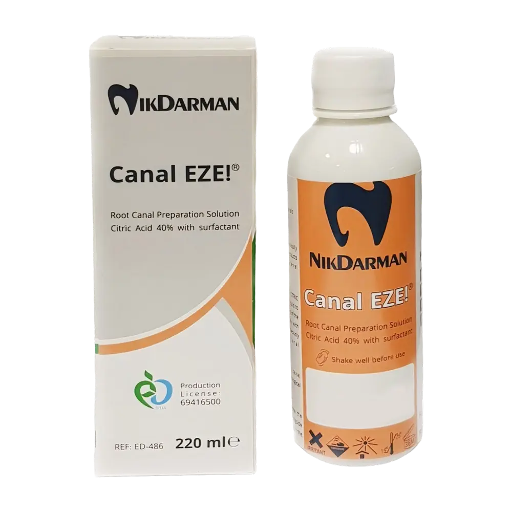 محلول جدید شستشو و نرم کننده کانال محتوی اسید سیتریک 40% _Canal EZE Solution
