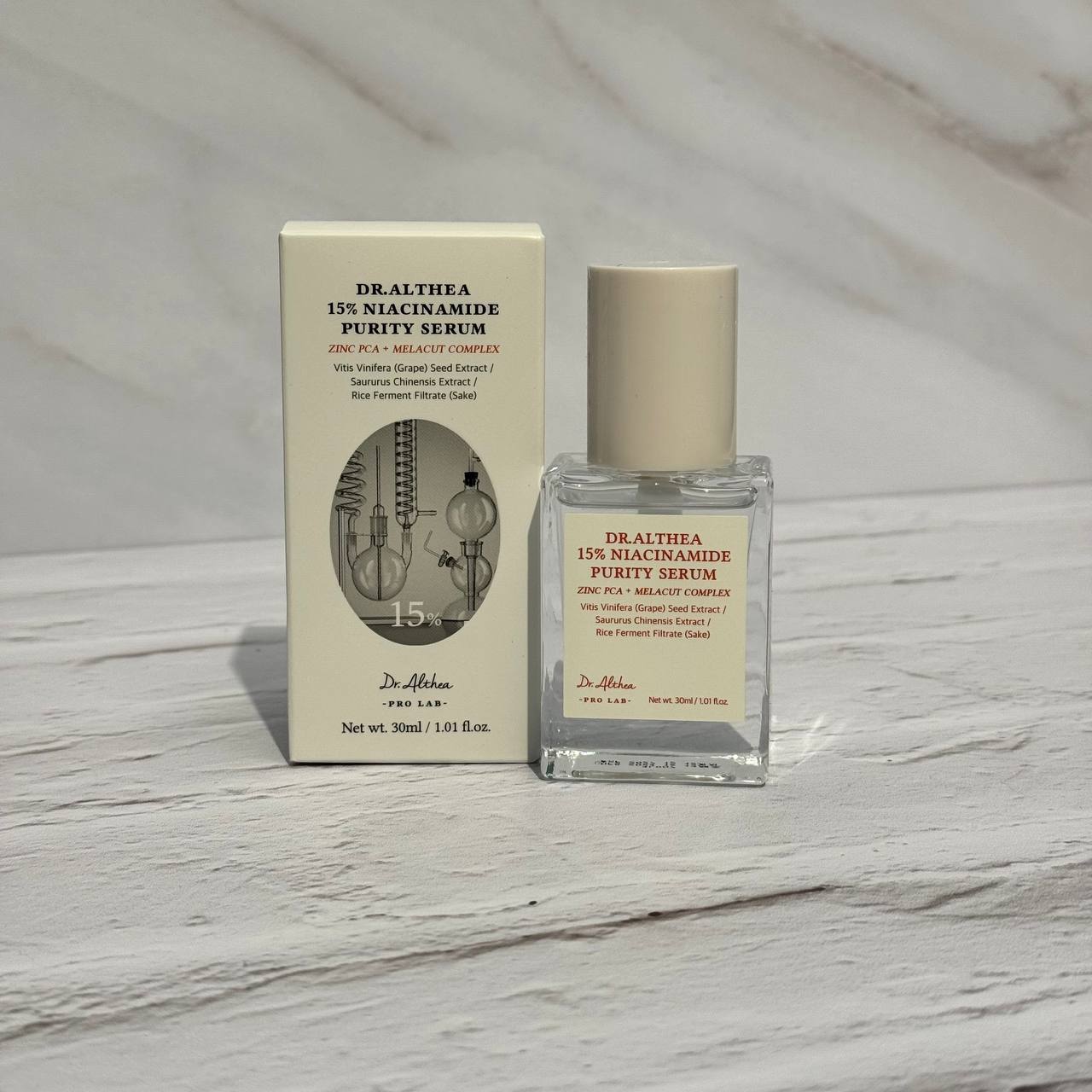 سرم روشن کننده نیاسینامید 15 درصد دکتر التیا Dr. Althea 15% Niacinamide Purity Serum