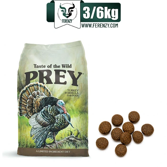 غذای خشک سگ بالغ تیست آف د وایلد مدل پری طعم بوقلمون وزن 3/6 کیلوگرمTaste of the Wild Prey