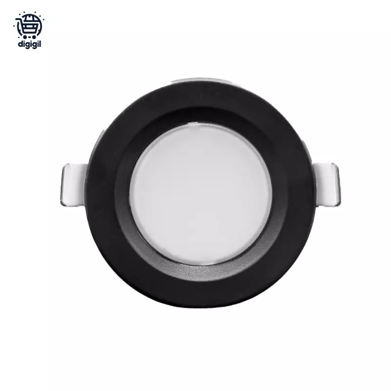 چراغ سقفی 3/5 وات توکار قطر 5 آلتون رای بدنه مشکی طرح دنیز AL-DE07