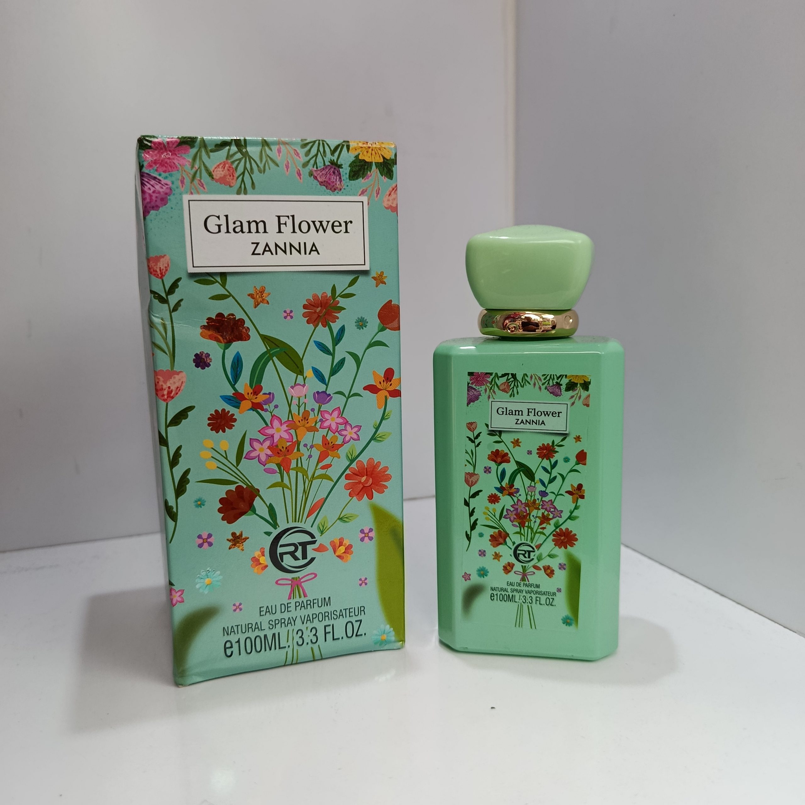 ادکلن زنانه glam flower سبز
