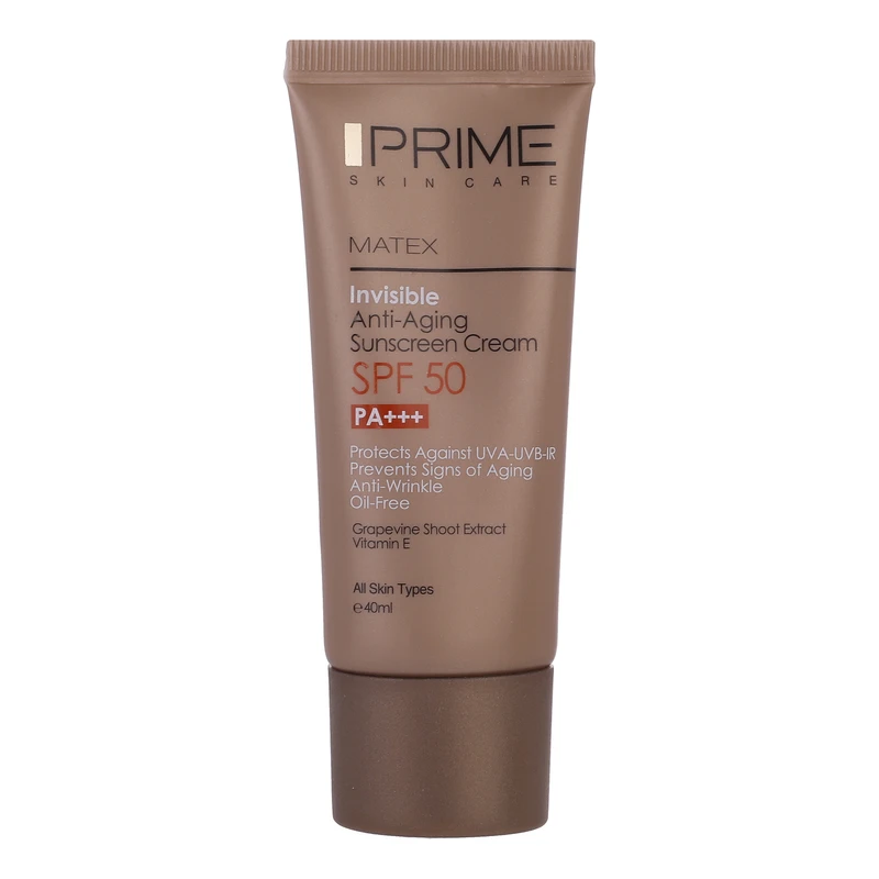 کرم ضد آفتاب بی رنگ جوان کننده SPF50 پرایم