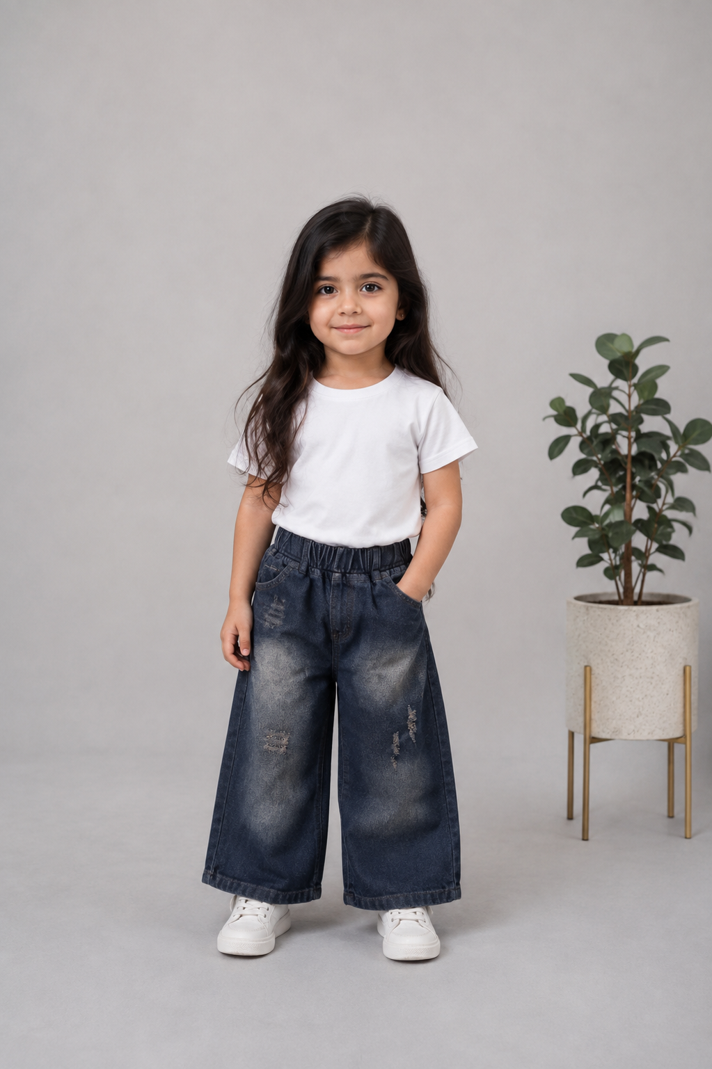 شلوار بچگانه بگ جین سایز 45تا70 کد1006098