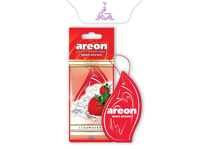 خوشبو کننده ماشینی آویز(کارتی) توت فرنگی STRAWBERRY برند آرئون AREON
