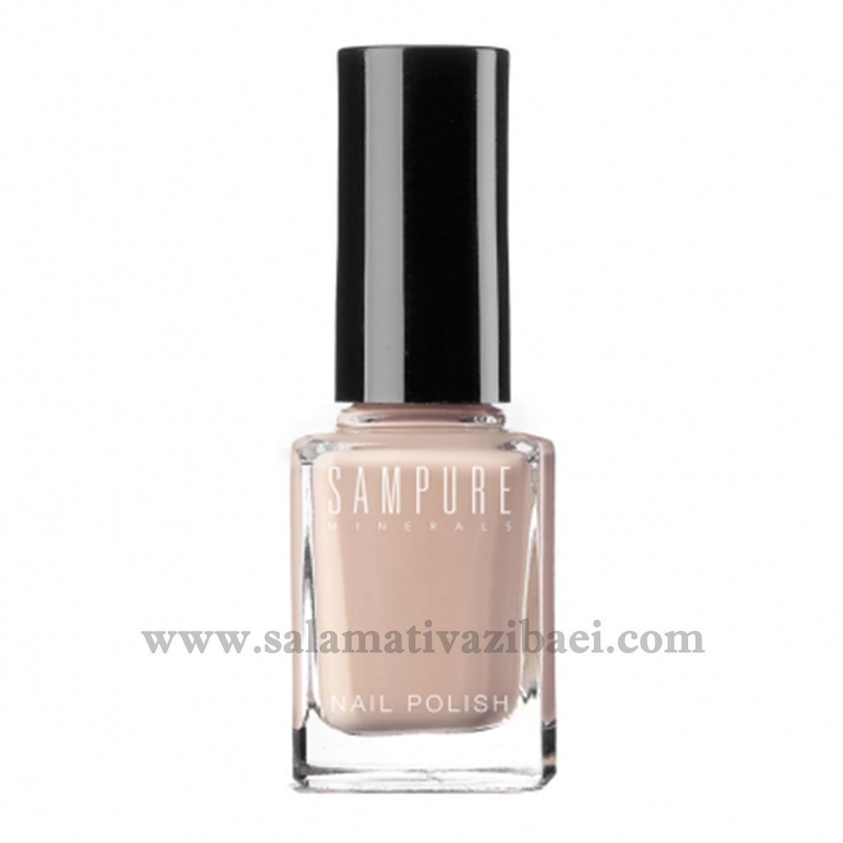 لاک ناخن براق بادوام مینرال و ارگانیک سمپیور انگلستان-SAMPURE-HARMONIC TAN GLAMOROUS NAIL POLISH