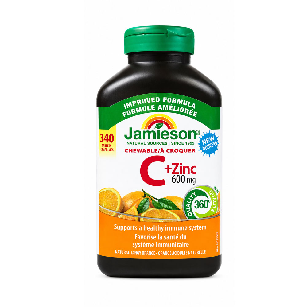 قرص ویتامین سی زینک جمیسون 340 عددی Jamieson / Vitamin C + Zinc
