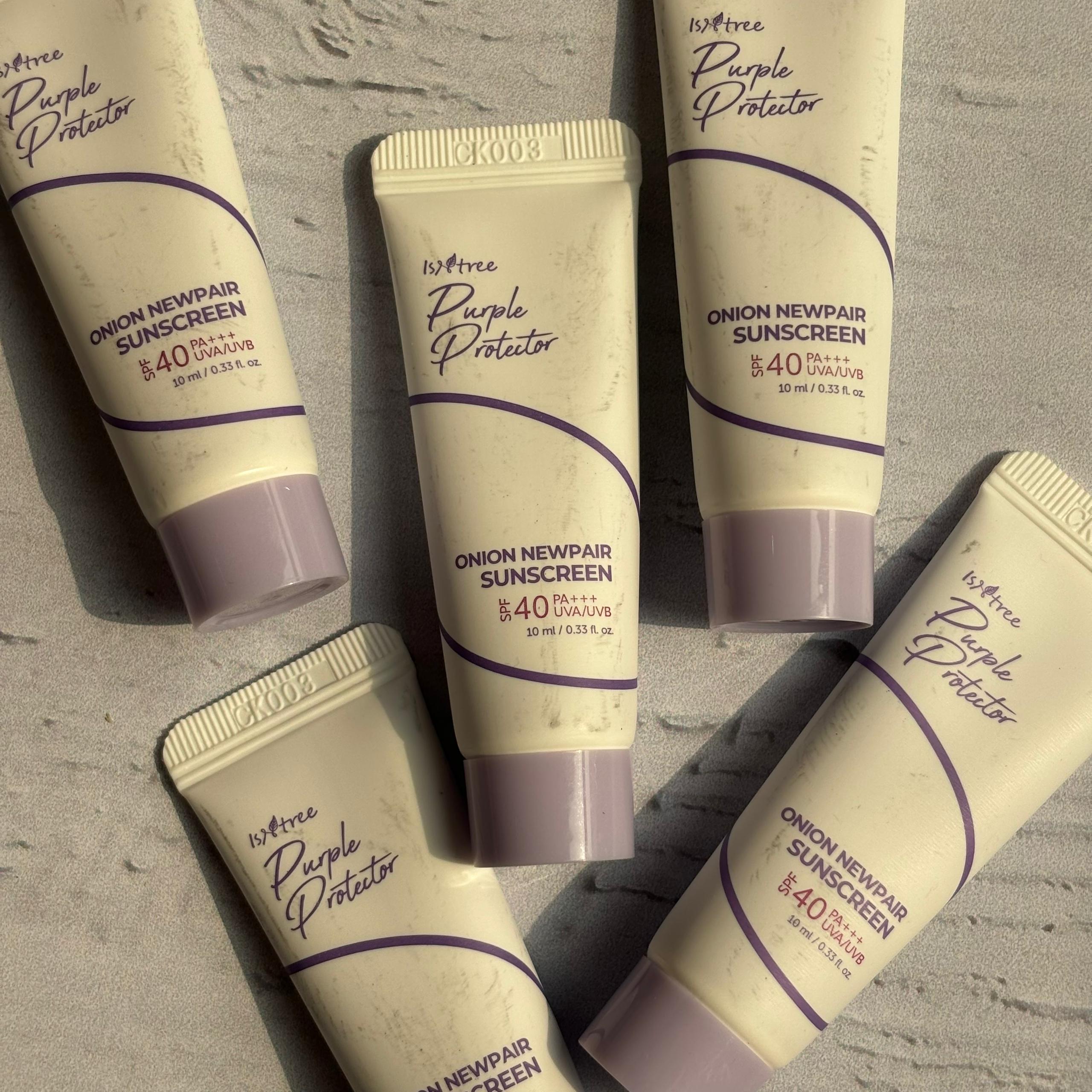 ضد آفتاب ضد لک و ترمیم کننده پیاز بنفش ایزنتری 10 میل Isntree Onion Newpair Sunscreen