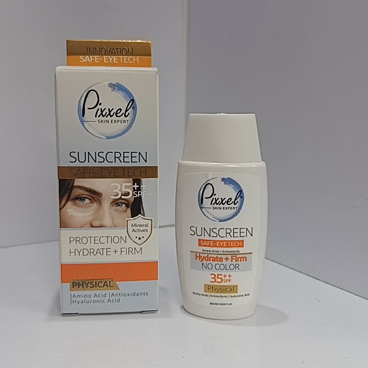 کرم ضد آفتاب بدون رنگ پیکسل SPF35 مدل Physical مناسب انواع پوست