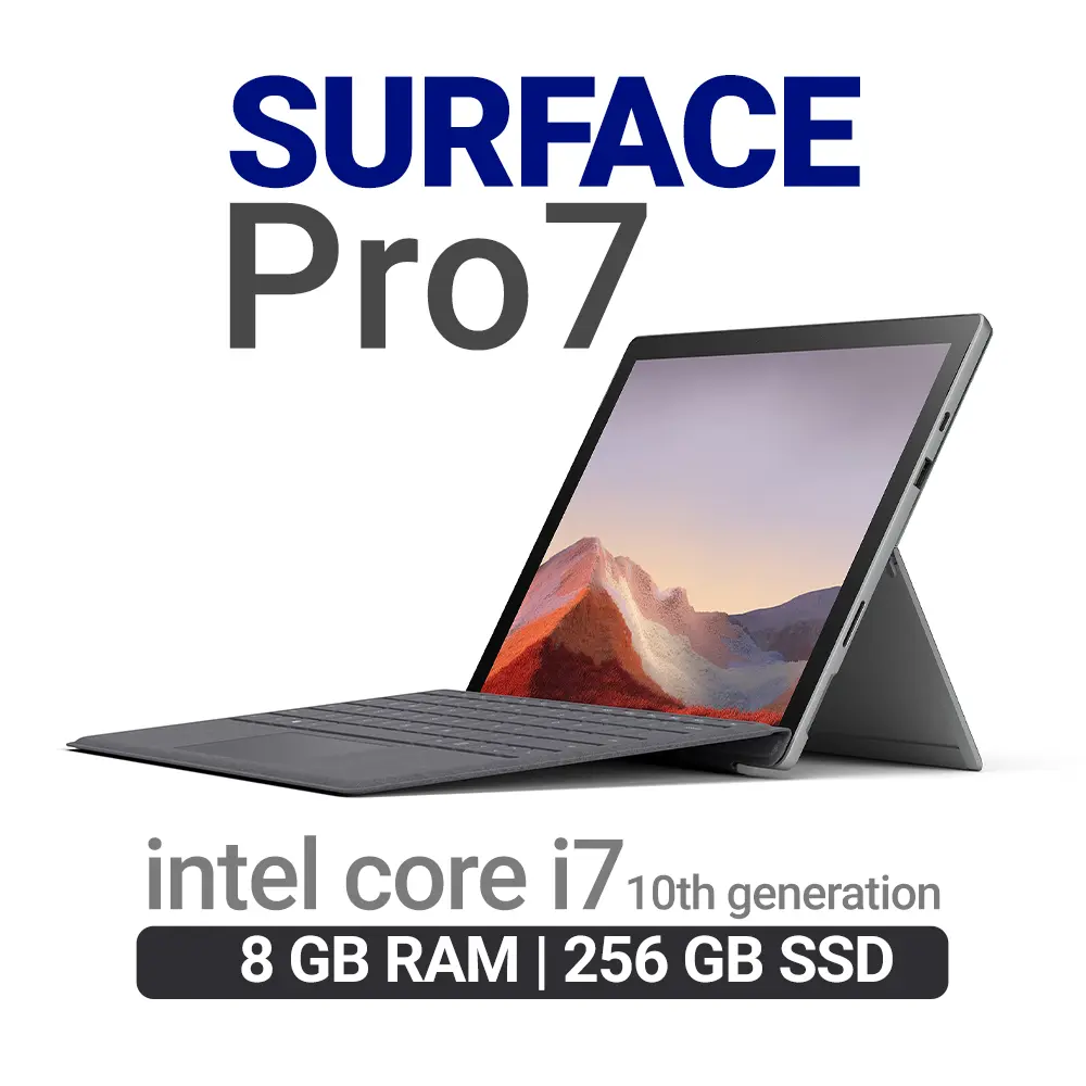 سرفیس استوک مایکروسافت Surface Pro 7-i7 رم 8 و هارد 256 گیگابایت