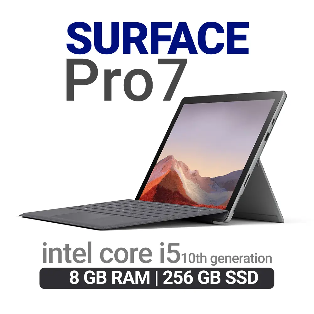 سرفیس استوک مایکروسافت Surface Pro 7-i5 رم 8 و هارد 256 گیگابایت