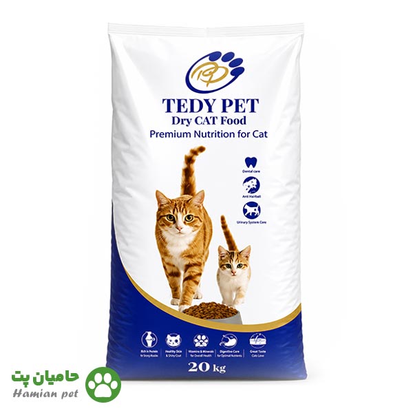 غذای گربه فیدار پاتیرا مدل تدی پت Tedy pet وزن ۲۰ کیلوگرم (کپی)